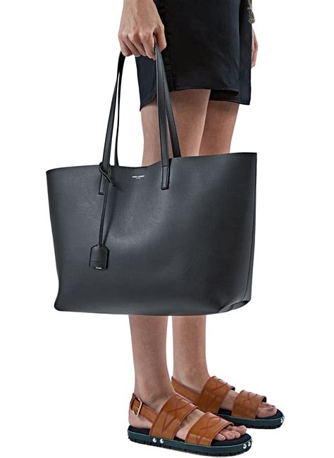 saint laurent black tote|large shopping saint laurent tote.